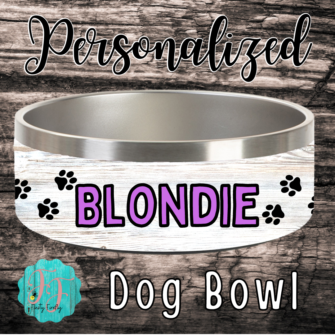 Personalized on sale dog dishes