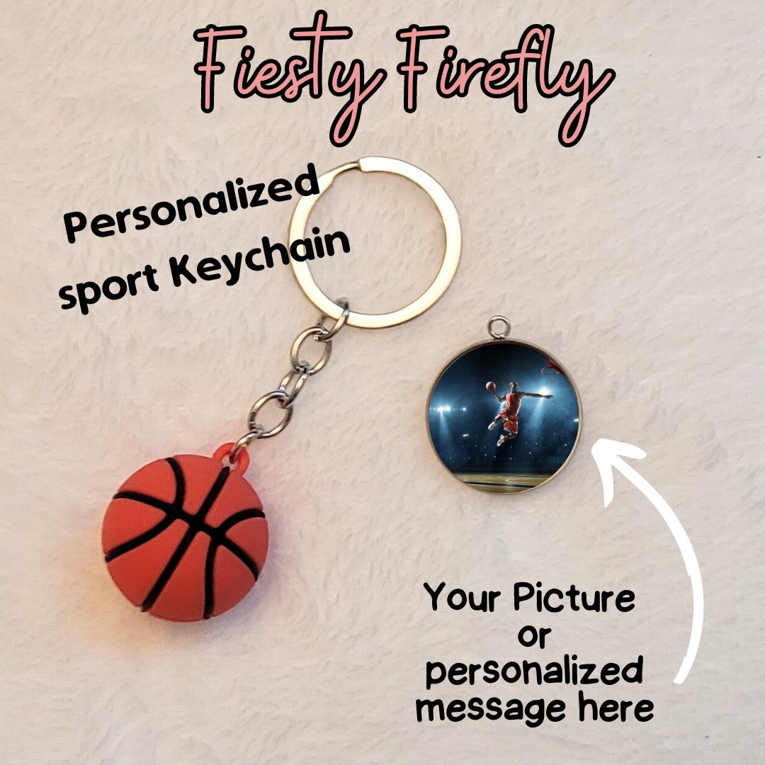 Personalized Basketball Key Chain