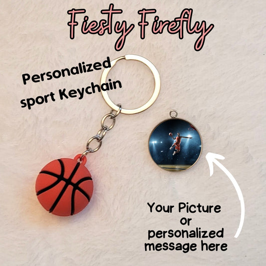 Personalized Basketball Key Chain