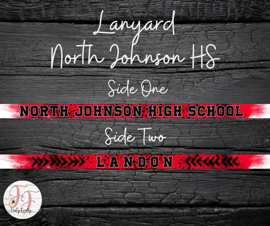 Personalized North Johnston High School- Lanyard