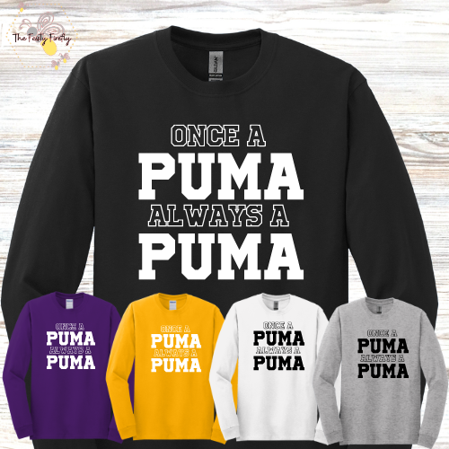 Polenta- Once a PUMA Always a PUMA- Long Sleeve T-Shirt