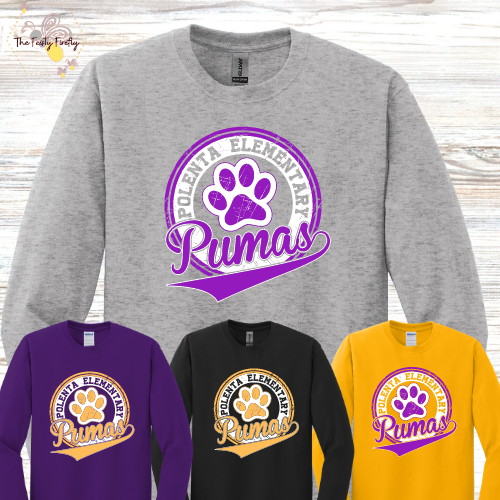 Pumas-Polenta Elem - Long Sleeve T-Shirt