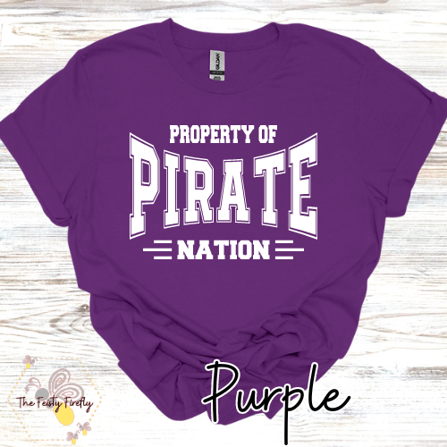 Corinth Holder "Property of Pirate Nation"- T-Shirt