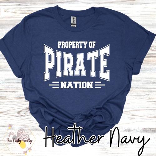 Corinth Holder "Property of Pirate Nation"- T-Shirt