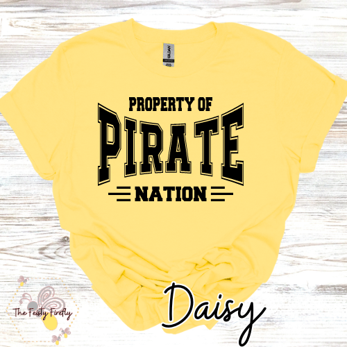 Corinth Holder "Property of Pirate Nation"- T-Shirt