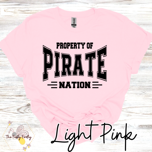 Corinth Holder "Property of Pirate Nation"- T-Shirt