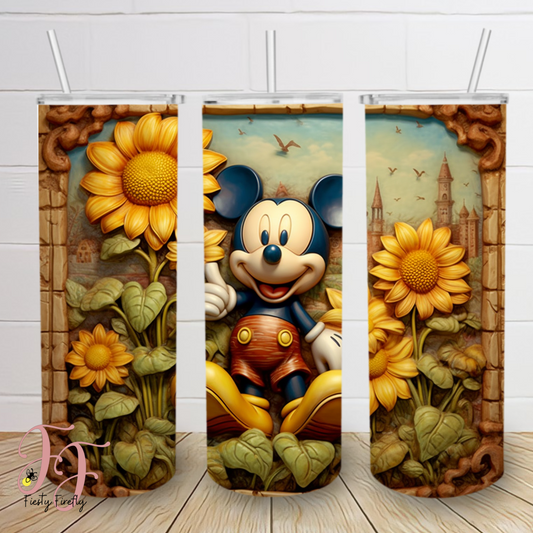 Magical Mouse and Sunflowers Skinny Tumbler Collection