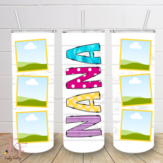 "NANA" Picture -Skinny Tumbler