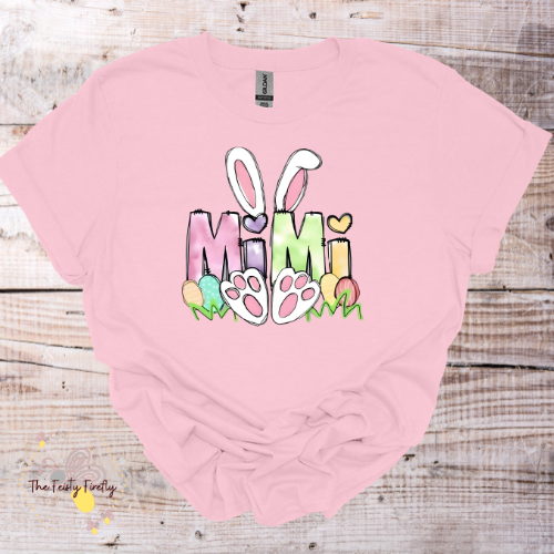 MIMI Easter Bunny- T-Shirt (4 colors) Adult Sizes