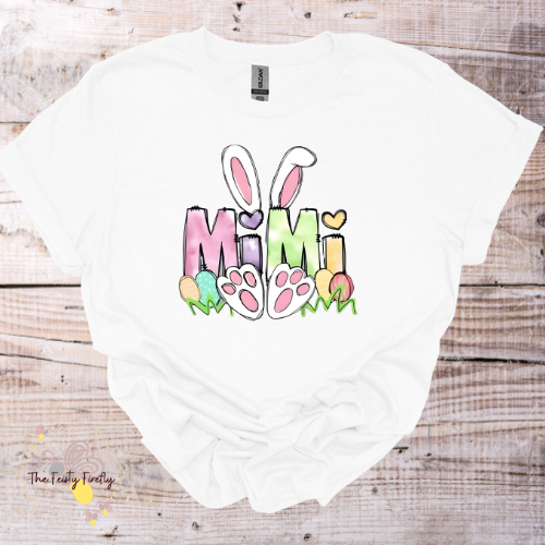 MIMI Easter Bunny- T-Shirt (4 colors) Adult Sizes