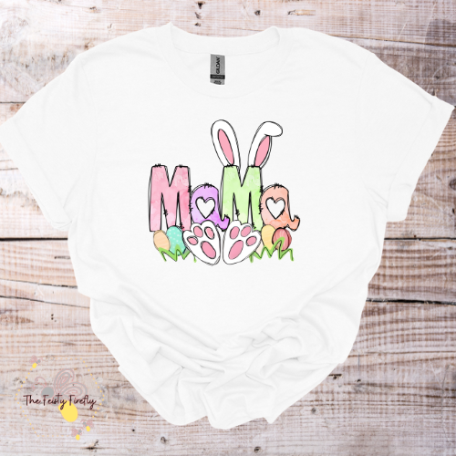 MAMA Easter Bunny- T-Shirt (4 colors) Adult Sizes