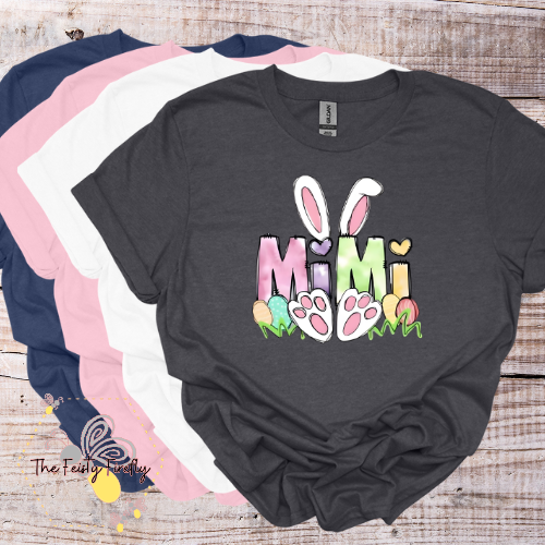 MIMI Easter Bunny- T-Shirt (4 colors) Adult Sizes