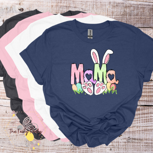 MAMA Easter Bunny- T-Shirt (4 colors) Adult Sizes