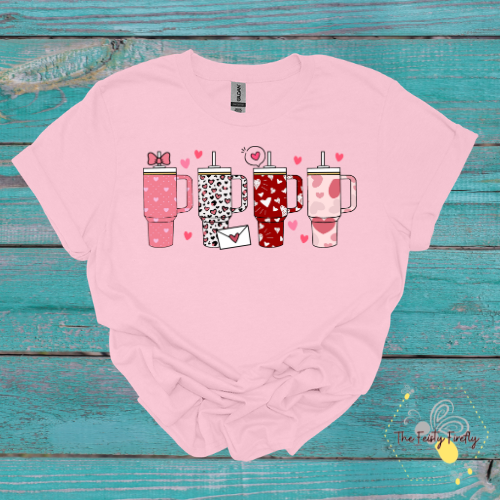 Adult Valentine Drinks- T-Shirts (3 colors)