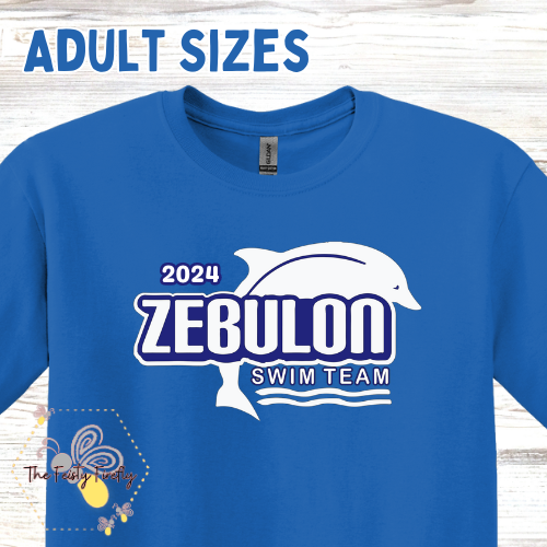 Adult Zebulon Swim Team- T-Shirt