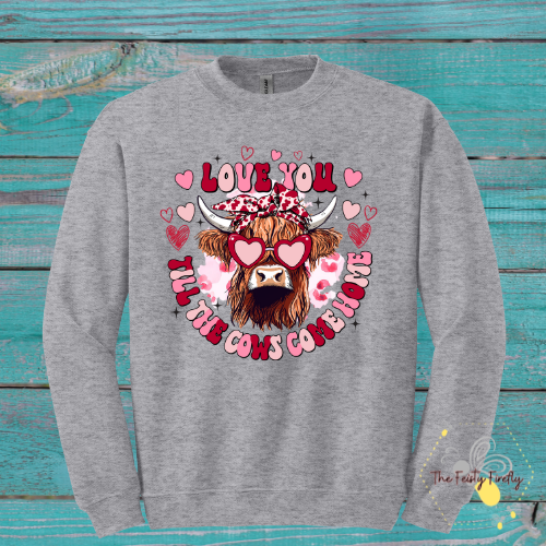 Youth "Till The Cows Come Home" Valentine's Day- Sweatshirt (2 colors)