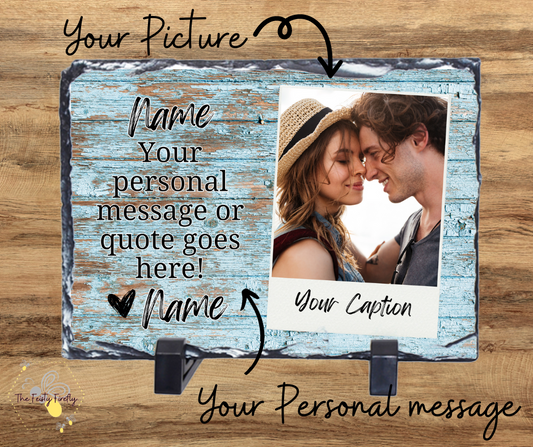 Custom Rock Photo Slate-Rectangle 5.9 by 7.9