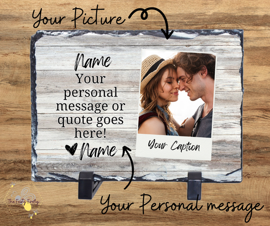 Custom Rock Photo Slate-Rectangle 5.9 by 7.9