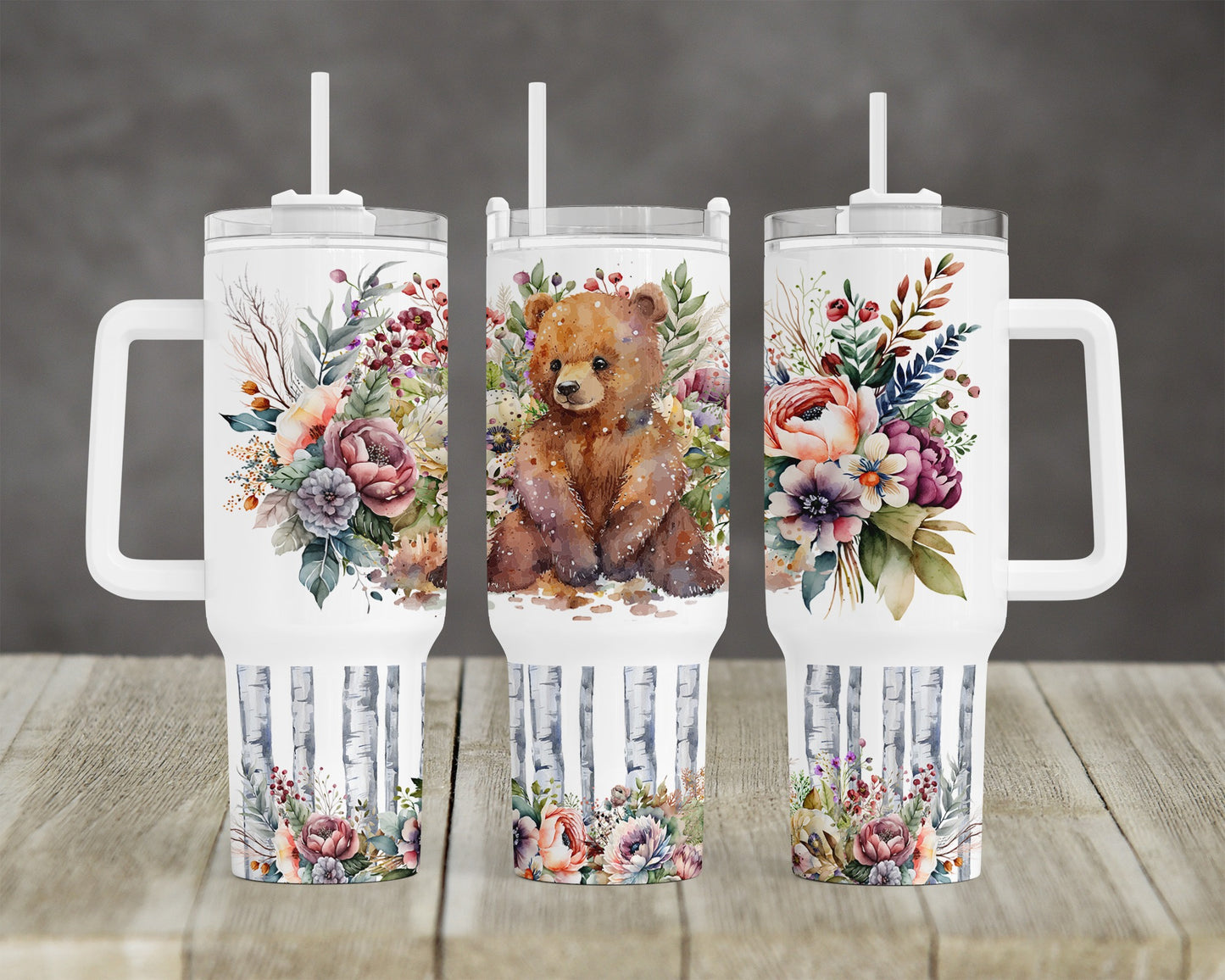 Woodland Collection-40 oz Tumbler with Handle