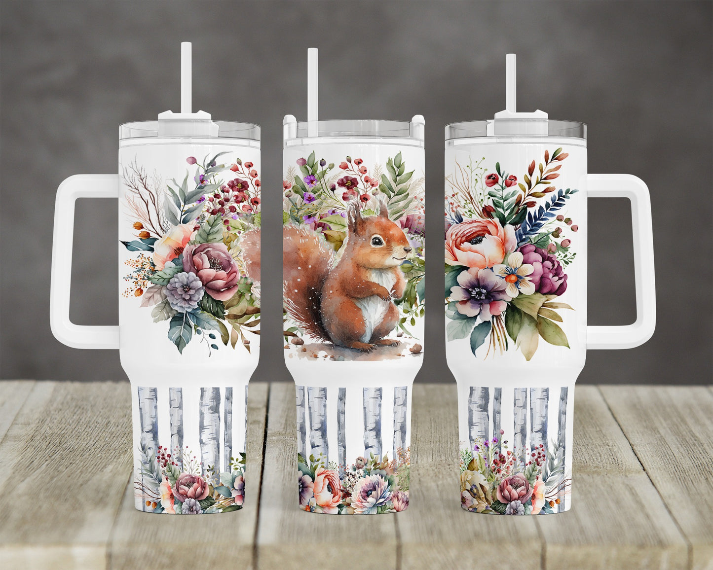 Woodland Collection-40 oz Tumbler with Handle