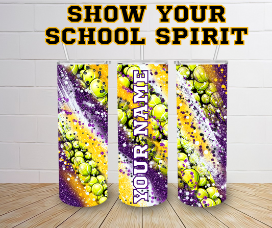 CHHS Tennis- School Spirit- 20oz Skinny Tumbler