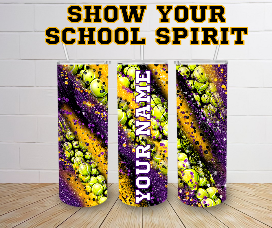 CHHS Tennis- School Spirit- 20oz Skinny Tumbler