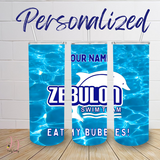 Zebulon Swim Team - 20 & 30 oz Skinny Tumbler