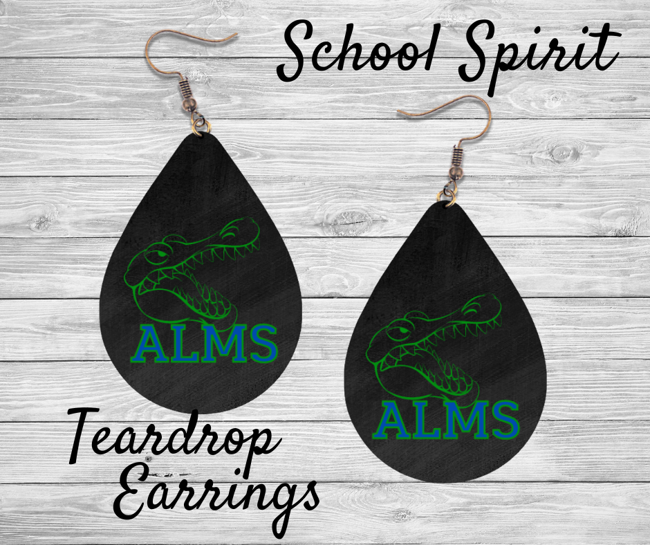 ALMS- School Spirit - Tear Drop Earrings