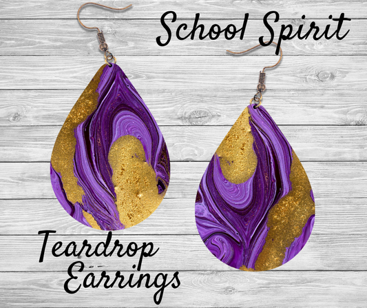 CHHS- School Spirit - Tear Drop Earrings