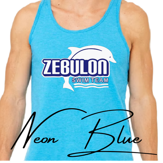 Zebulon Swim Team- Unisex Jersey Tank